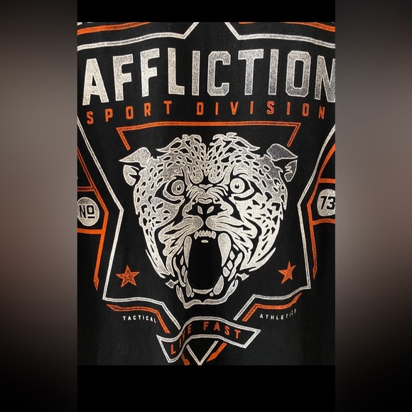 Affliction Other - 🧡🖤 Y2K Affliction Sport Division Tiger Orange Black & White Large T-Shirt